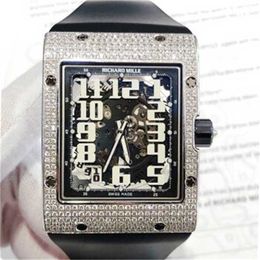 Richarmill Watch Mens and Womens Watches Series Wristwatches Mens Series Hollow out Automatic Machinery 50x38mm Mens Watch RM016 Platinum Original Diam