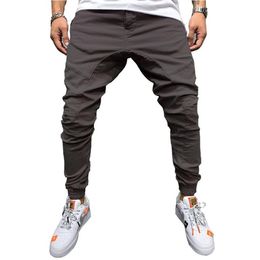 Mens Jogger Pants Casual Cotton Mens Fitness Sports Sweatpants Trousers Jogger Pants with 5 Colors Asian Size M-3XL2662