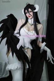 Theme Costume Anime Overlord Albedo Cosplay Come Halloween Christmas Come Cos Women White Dress Overlord Albedo CosplayL231