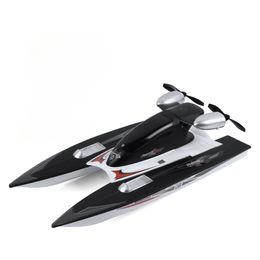 30 KM/H RC Boat 2.4G RC High Speed Racing Boat Waterproof Model Electric Radio Remote Control Jet Boat Gifts Toys for Boys