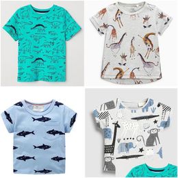 T-Shirts 74 Styles Girl Boy Kids Design Clothing T Shirt 100% Cotton Short Sleeve Animals Flowers Print Boys Causal Summer Baby, Kids Dh9Ke