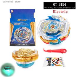 Spinning Top Beyblades Burst with Grip Launcher Metal Fusion Electric and LED Light Gyroscope with Two-way Pull Antenna Toys for Children Q231013