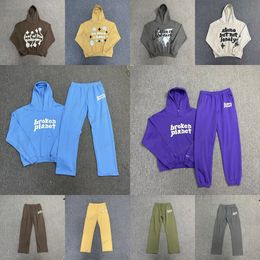 2023 Fashion Foaz Mektup Baskı Hoodie Gevşek Erkekler Y2K Hoodie 3D Köpük Graffiti Mektup Kazak Hip Hop Harajuku Sweatshirt Külot Kadınlar Uzun Kol Seti