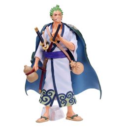 Mascot Costumes 28cm Gk One Piece Anime Figures Kimono Roronoa Zoro Action Figure Pvc Collectible Model Doll Ornaments Toys Birthday Gifts