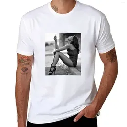 Men's Polos Black And White Sexy Girl Smoking Cigarette T-Shirt Graphic T Shirts Custom For Men Pack