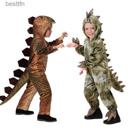 Theme Costume Halloween Children's Dinosaur Comes World Tyrannosaurus Cosplay Jumpsuits Stage Party Cos Suits For Kids Christmas Gifts 2023L231013