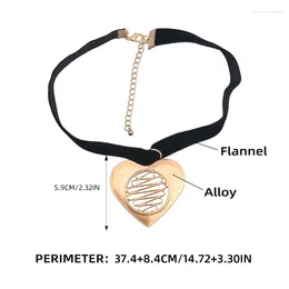 Pendant Necklaces Vintage Heart Necklace Fashion Clavicle Chain Jewellery For Women Girls