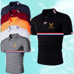 Men's Polos HDDHDHH Brand Printing Men Polo Shirt Short Sleeve Clothing Summer Streetwear Casual Fashion Tops