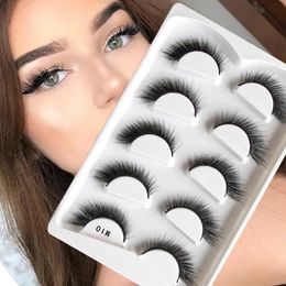 False Eyelashes SHIDISHANGPIN 3D Cat 35 Pairs Faux Mink Eyelash Winged Fluffy Fake Lashes Maquiagem Natural Long Cils Makeup 231012