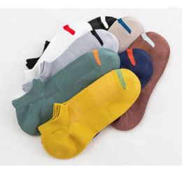 Men's Socks 7 Pairs Of Bamboo Fibre Summer Thin Mesh Boat Sweat-absorbing Deodorant Low-top Shallow