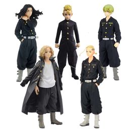 Mascot Costumes 17cm Anime Figure Tokyo Revengers Sano Manjir Rygji Ken Hanagaki Takemichi Model Dolls Toy Gift Collect Boxed Ornaments Pvc