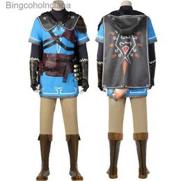 Theme Costume Game Legend Cosplay Link Come Uniform Tshirt Coat Top Pants Halloween Carnival Party Stage Performance Disguise Suit MenL231013