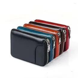 Card Holders Leather Wallet Function Case Business Holder Men Women Bag ID Wallets Billetera Hombre Cartera