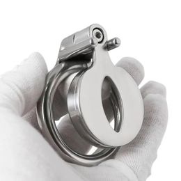 New Small Male Chastity Belt Penis Cage Stainless Steel Screw Lock Slave Bondage Chastity Device Penis Ring Cock Cage Adult SexToys