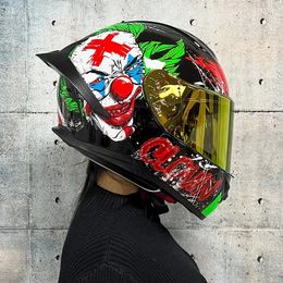 Cycling Helmets Motorcycle full helmet men s and women s winter personality four seasons big tail couple running net red helme 231013