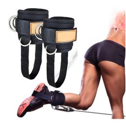 Ankle Support Fitness Ankle Straps Adjustable Foot Support Gym Weight Lifting Leg Strength Workouts Pulley With Buckle Home Leg Gym Equipment 231010