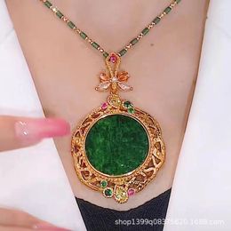 Pendant Necklaces Fashion Temperament Imitation Jade All Women Bamboo Chain Exquisite Luxury Necklace Girls Accessories Wholesale