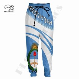 Men's Pants PLstar Cosmos 3Dprinted Country Flag Argentina Casual Unique Trousers Art Men Women Joggers Wholers Drop Styl259Z