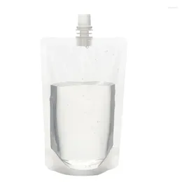 Storage Bottles 250ml 350ml 420ml 500ml 1000ml Empty Doypack Plastic Stand Up Spout Liquid Bag Pack Beverage Squeeze Drink Pouch Fruit Juice