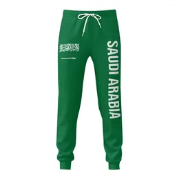 Men's Pants Saudi Arabia Flag Mens Sweatpants With Pockets Joggers For Men Sports Casual Sweat Drawstring