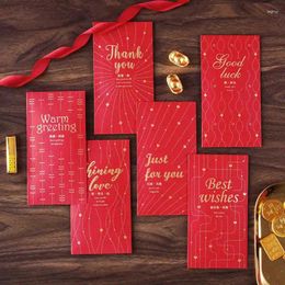 Gift Wrap 6pcs Year Red Pocket Creative Chinese Spring Festival Envelope Wedding Birthday Packet Party Ornaments