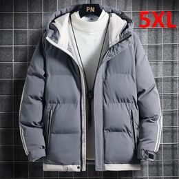 Men's Jackets Padded Men Parkas Winter Thick s Coats Fashion Casual Hooded Parka Male Plus Size 5XL Jacket Outerwear 231013