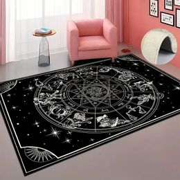 1pc Fashion Soft Faux Sheepskin Floor Mat, Anti-slip Cartoon Pattern Rug, For Living Room Bedroom Bedside, Easy To Clean, Indoor IndoorFor Halloween Decoration