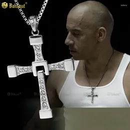 Pendant Necklaces Bahamut Men & Pendants CROSS Movie Fashion Titanium Steel Jewelry the Fast and Furious Toretto MALE Gift