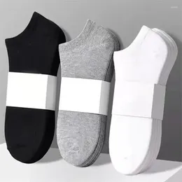 Men's Socks Autumn Terylene Black Color Spring Movement Absorption Grey 5 Double Sweat Anti-odor Day White System Pure And