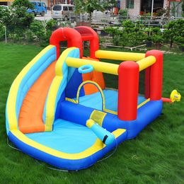 Inflatable Castle Outdoor Water Jumping Castle Slide Park For Kids Children Park Toys Bounce House with Blower Jumper for Kids Indoor Outdoor Play Fun Small Gifts