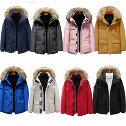 2023Designer Goose luxury brand winter jacket men's down jacket men's women's thick thermal jacket fashion men's jacket outdoor jacket women's coat white