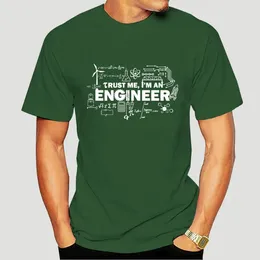 Men's T Shirts Trust Me I'm An Engineer Black T-Shirt Size S-5XL Cotton Top Christmas Gifts Tee Shirt 1364J