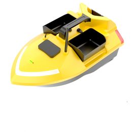 Fluorescent RC Bait Boat Yellow V020 Sonar Smart 40 Points GPS Auto Return 2KG Loading 500M Night Lights For Fishing Fish Finder