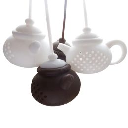 Silicone Tea Infuser Tools Creativity Teapot Shape Reusable Philtre Diffuser Home Teas Maker Kitchen Accessories LL