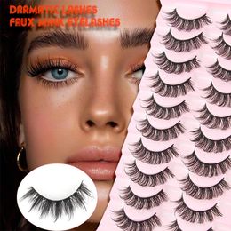 False Eyelashes 31020 pairs Russian Volume Lashes Fluffy Faux Mink Dramatic Long Thick Eyelash Extension Makeup for Eye 231012