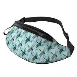 Waist Bags Dragonfly Print Bag Cute Animal Female Travel Pack Polyester