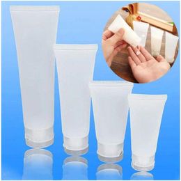 Screw Cap Flip Cap Cosmetic Soft plastic Lotion Containers Empty Makeup Squeeze Tube Refilable Bottles Lotion Cream Package Maahj