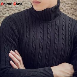 Men s Sweaters Winter Men Pullover Top Turtleneck Long Sleeve Thick Warm Sweater Slim Casual Knitwear Elasticity Clothing l231012