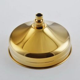 Bathroom Shower Heads 8 Inch Gold Color Round Shower Head Brass Water Rains With Shower Bathroom Top spray Nsh050 231013