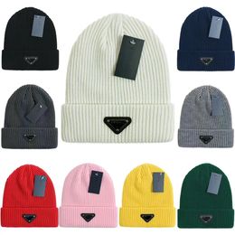 PR Classics Autumn/Winter Knitted Hat Big Brand Designer Beanie/Skull Caps Stacked Hat Baotou Letter Ribbed Woolen triomphe Hat pradity