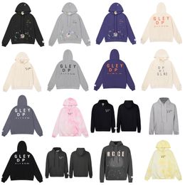 Men's Hoodies Sweatshirts Designer Clothing Galleries Hoodie splash-ink Depts womens printing High Street Versatile Hooded Letter Printing Sports Cardigan