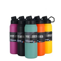 Tumblers 1000ml Thermal Bottle Stainless Steel Water Drinks For Men Gymthermal Bike Sports Cup Thermos Tea Drinkware 231013