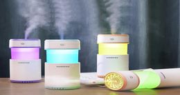 New Mini Pulling Humidifier Essential Oil Diffuser Aroma Lamp LED Night Light USB Ultrasonic Fogger Car Air Freshener6355644