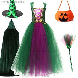 Theme Costume Halloween Children Cosplay Girls Witch Sanderson Sisters Mary Sarah Winifred Dress Child Masquerade Party Come T231013