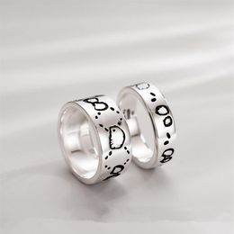 Skull Stainless Steel Band Ring Classic Women Couple Party Wedding Jewelry Men Punk Rings Size 5-11271d