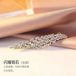 Elegant blade hairpin ins Japan and South Korea net red temperament side clip word clip banger hairpin headdress