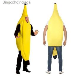 Theme Costume Adult Unisex Funny Ba Suit Yellow Come Light Halloween Fruit Fancy Party Festival Dance Dress ComeL231013
