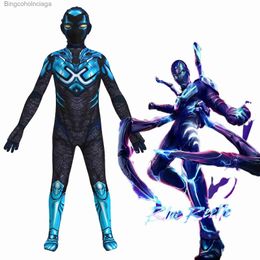 Theme Costume The New Movie Blue tle Come Cosplay Uniform Halloween Come for Adult Kids erhero Come BodysuitL231013