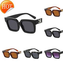 Luxury White Fashion Frames Sunglasses Men Women Sunglass Arrow x Frame Eyewear Trend Hip Hop Square Sunglasse Sports Travel Glasses