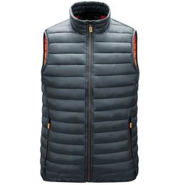 Men's Vests Vest Jackets Sleeveless Autumn Mens Warm Homme Winter Casual Padded Cotton Waistcoat Chalecos Para Hombre 231012